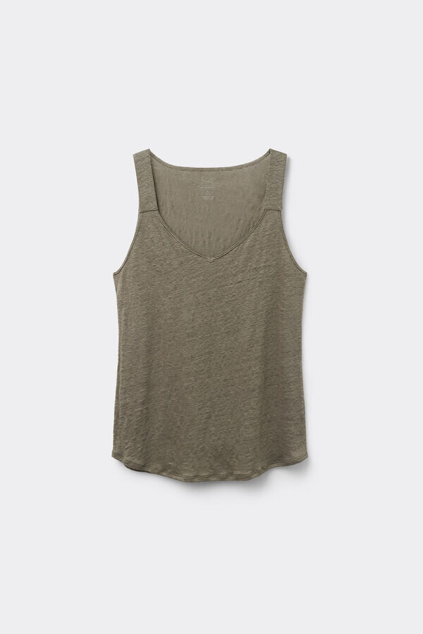 The Pure Linen Tank Top in Linen The Pure Linen Tank Top in Linen