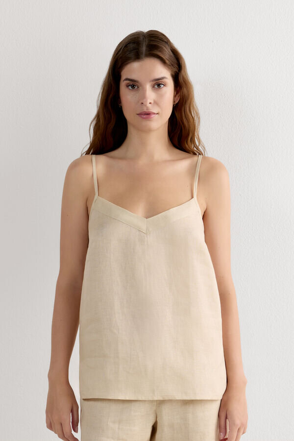 The Pure Linen Top in Linen Fabric The Pure Linen Top in Linen Fabric