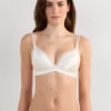 Tiziana Wireless Plunge Triangle Bra in Silk and Lace Tiziana Wireless Plunge Triangle Bra in Silk and Lace