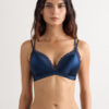 Tiziana Wireless Plunge Triangle Bra in Silk and Lace Tiziana Wireless Plunge Triangle Bra in Silk and Lace