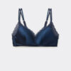 Tiziana Wireless Plunge Triangle Bra in Silk and Lace Tiziana Wireless Plunge Triangle Bra in Silk and Lace