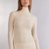 Turtleneck Top in Modal Light with Cashmere Lame Turtleneck Top in Modal Light with Cashmere Lame