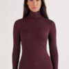 Turtleneck Top in Modal Light with Cashmere Lame Turtleneck Top in Modal Light with Cashmere Lame
