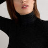 Turtleneck Top in Modal Light with Cashmere Lame Turtleneck Top in Modal Light with Cashmere Lame