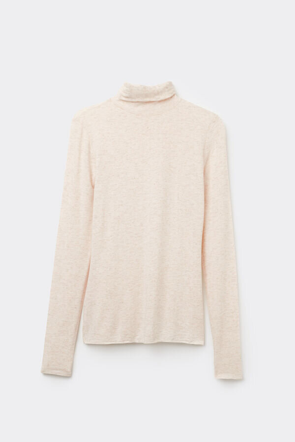 Turtleneck Top in Modal Light with Cashmere Lame Turtleneck Top in Modal Light with Cashmere Lame