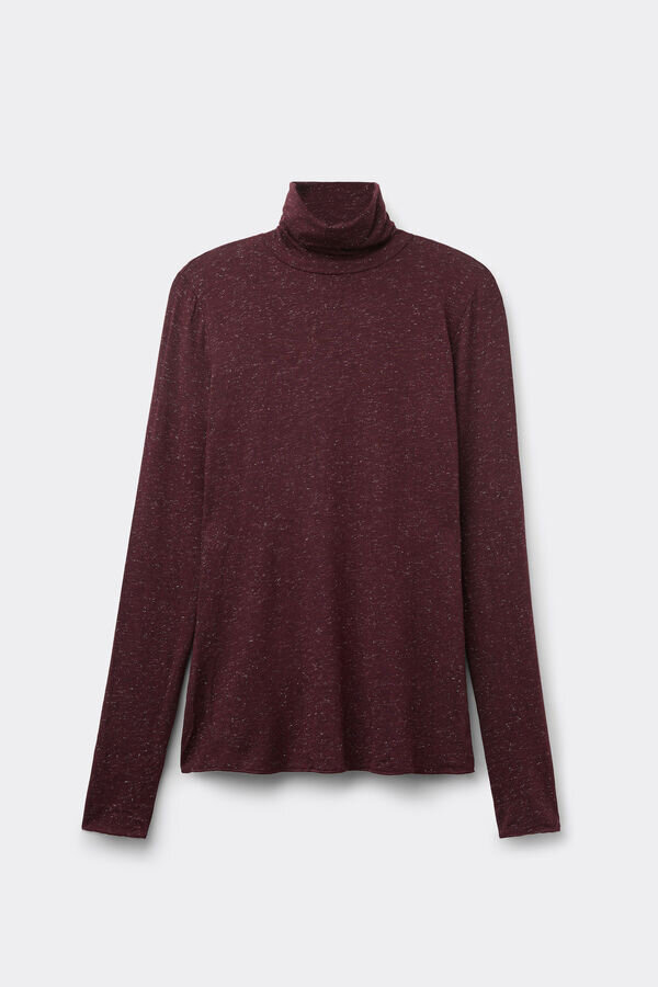 Turtleneck Top in Modal Light with Cashmere Lame Turtleneck Top in Modal Light with Cashmere Lame