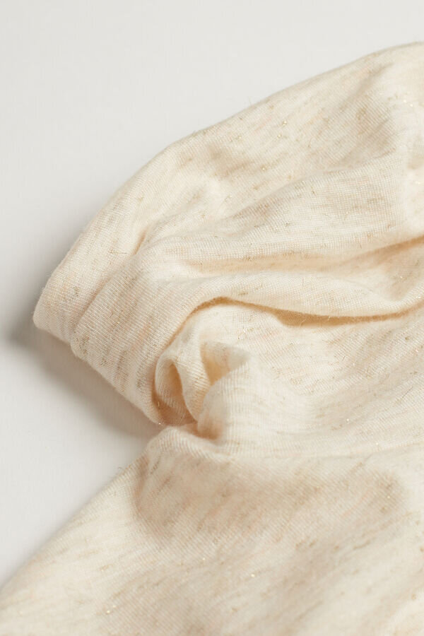 Turtleneck Top in Modal Light with Cashmere Lame Turtleneck Top in Modal Light with Cashmere Lame