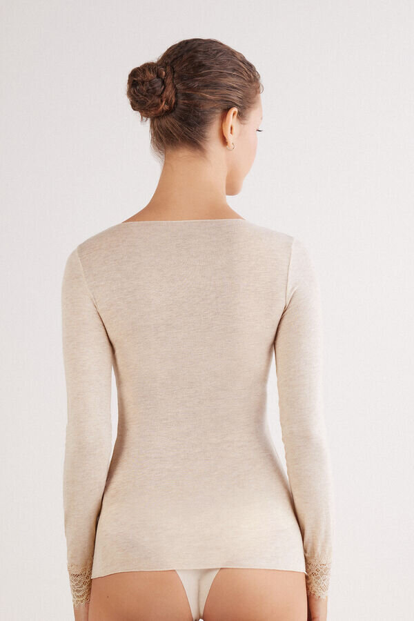 Ultralight Cashmere Lace Long Sleeve Shirt Ultralight Cashmere Lace Long Sleeve Shirt