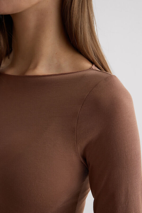 Ultralight Cotton Bateau Neck Top Ultralight Cotton Bateau Neck Top