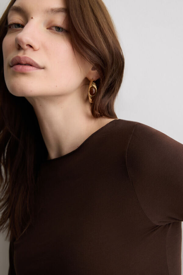 Ultralight Cotton Bateau Neck Top Ultralight Cotton Bateau Neck Top