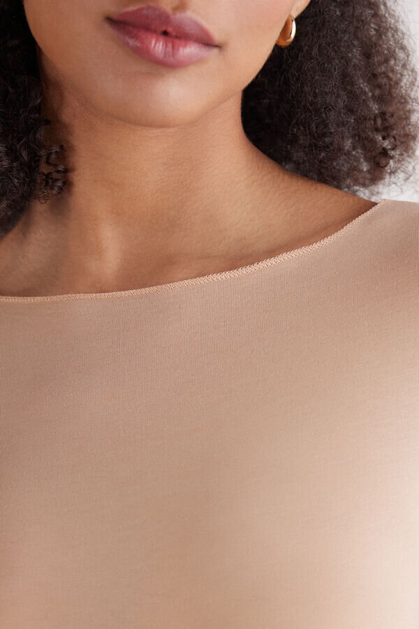 Ultralight Cotton Bateau Neck Top Ultralight Cotton Bateau Neck Top