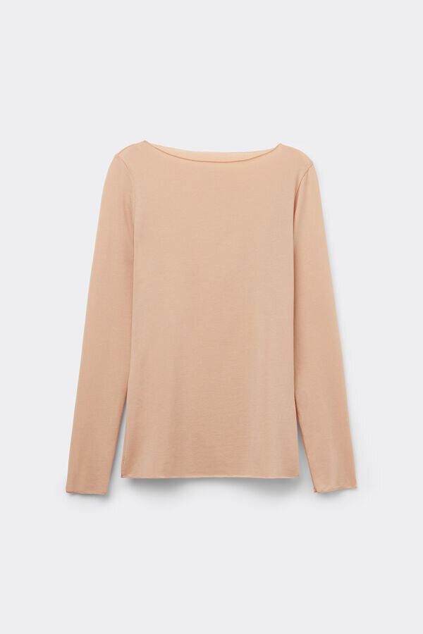 Ultralight Cotton Bateau Neck Top Ultralight Cotton Bateau Neck Top