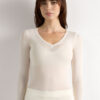 V-Neck Top in Modal Ultralight with Cashmere V-Neck Top in Modal Ultralight with Cashmere