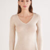 V-Neck Top in Modal Ultralight with Cashmere V-Neck Top in Modal Ultralight with Cashmere