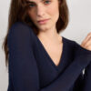 V-Neck Top in Modal Ultralight with Cashmere V-Neck Top in Modal Ultralight with Cashmere