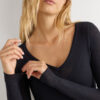 V-Neck Top in Modal Ultralight with Cashmere V-Neck Top in Modal Ultralight with Cashmere
