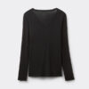 V-Neck Top in Modal Ultralight with Cashmere V-Neck Top in Modal Ultralight with Cashmere